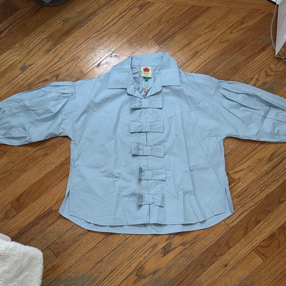FARM Rio Light Blue Button Down Shirt